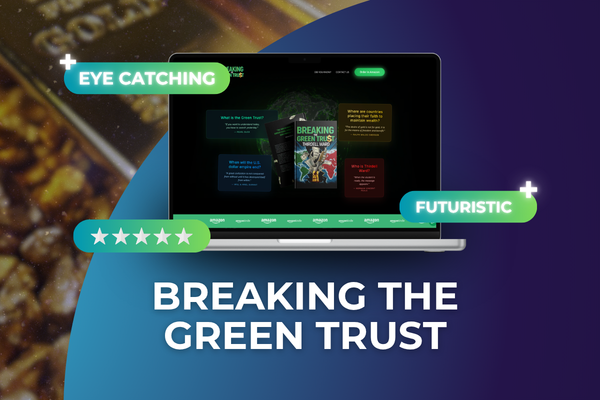 How Brand Builder AI Built a Cinematic Book Launch Website for Breaking the Green Trust