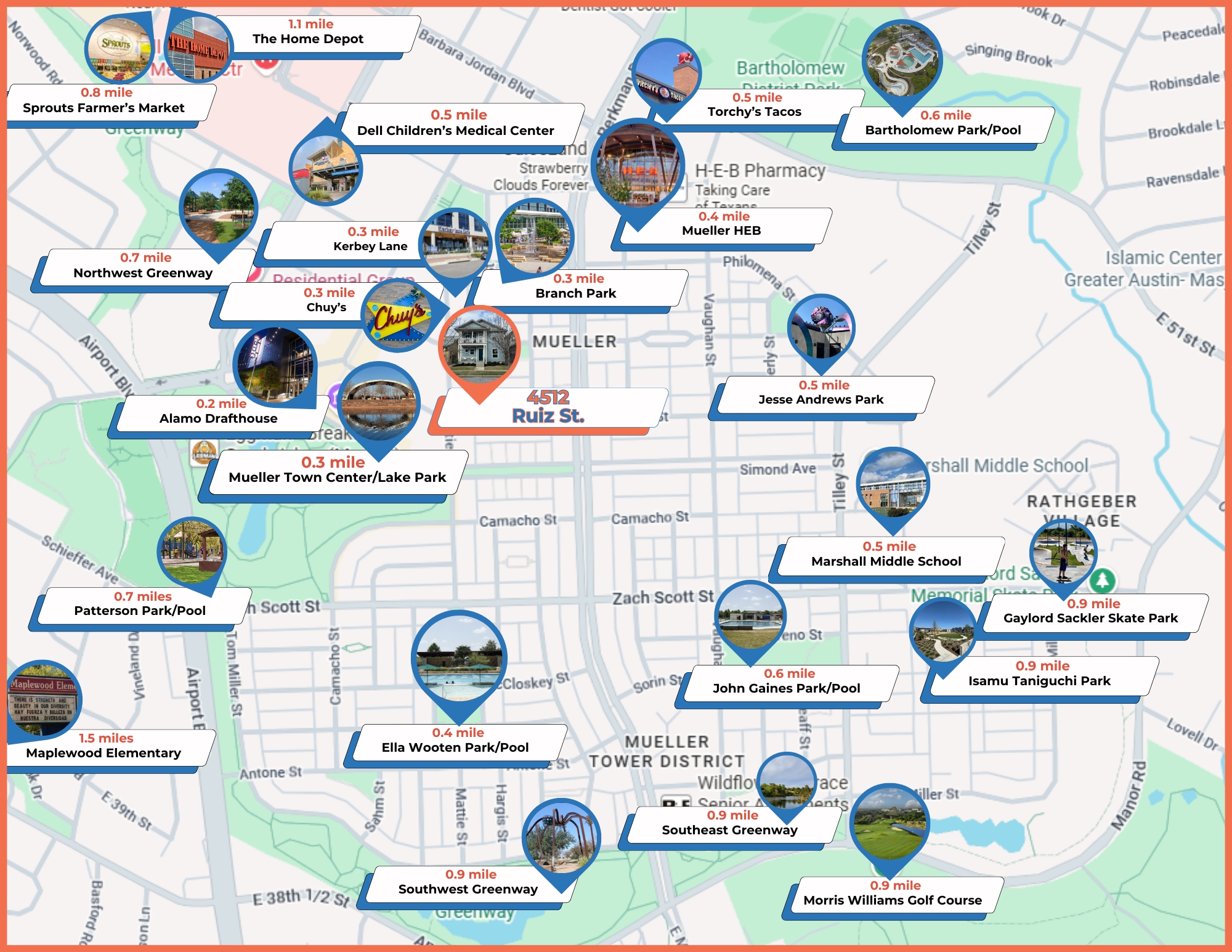 4512 Ruiz Street - Mueller Map