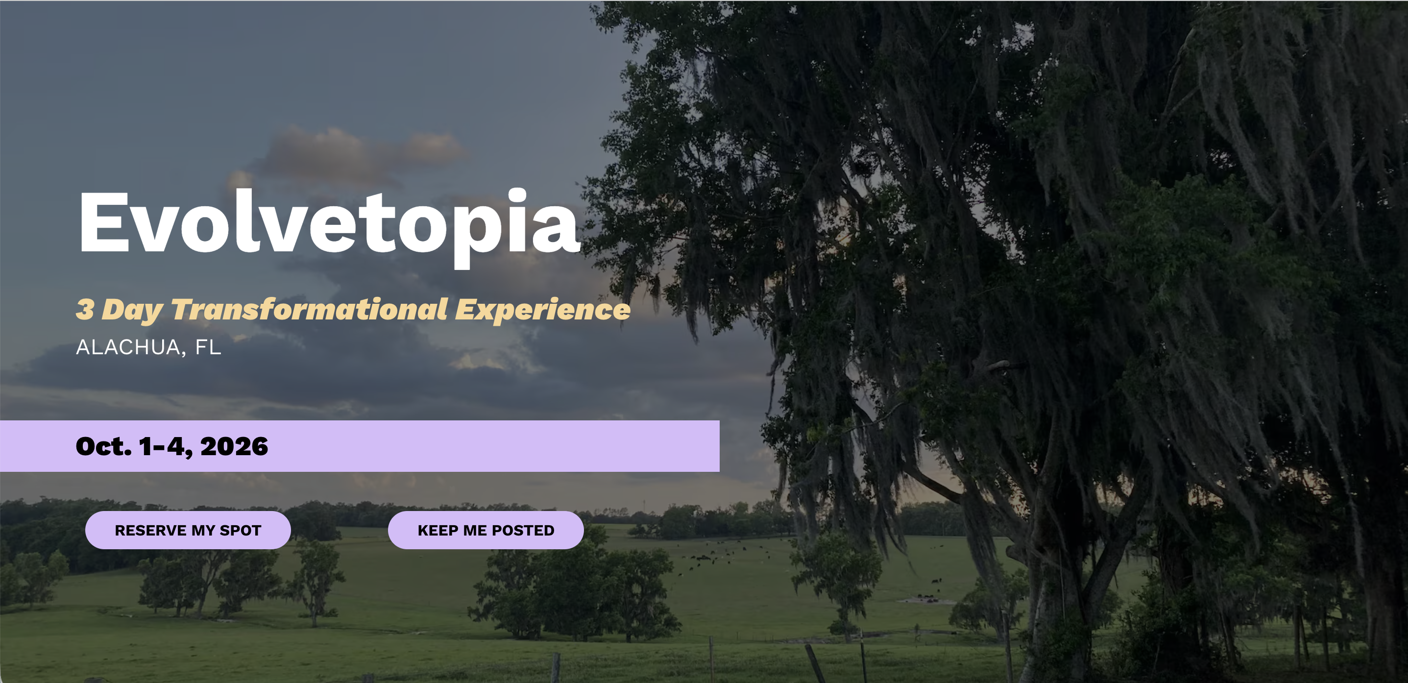 Evolvetopia Alachua October 2026