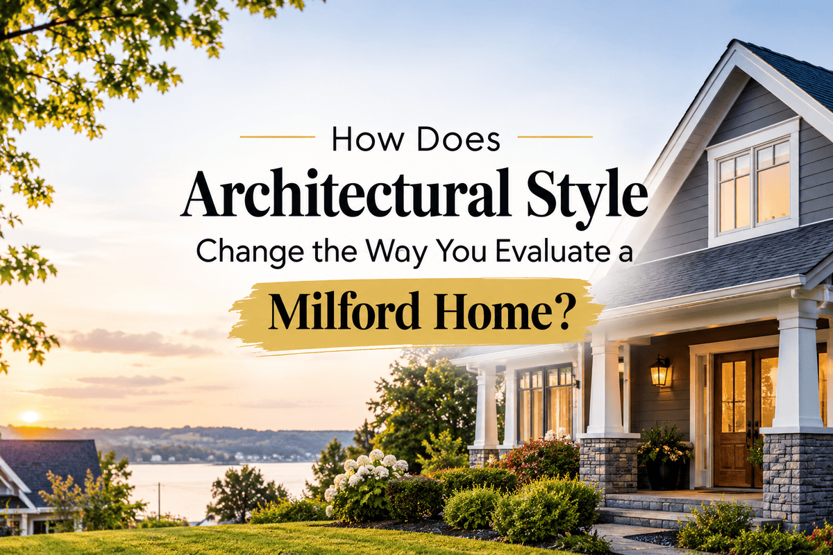 How Does Architectural Style Change the Way You Evaluate a Milford Home?