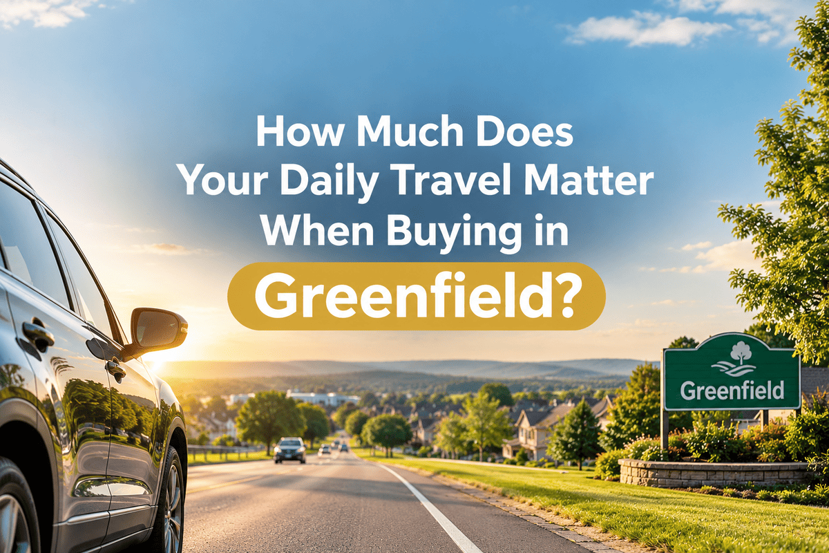 How Much Does Your Daily Travel Matter When Buying in Greenfield?
