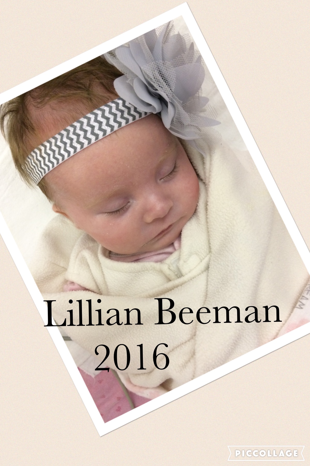 A picture of baby Lillian Beeman