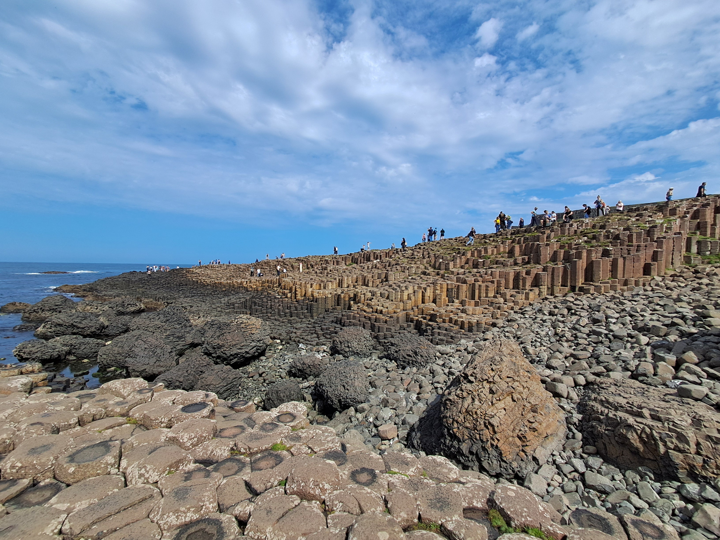 Giant's Causeway shoreline and coastal scenery
