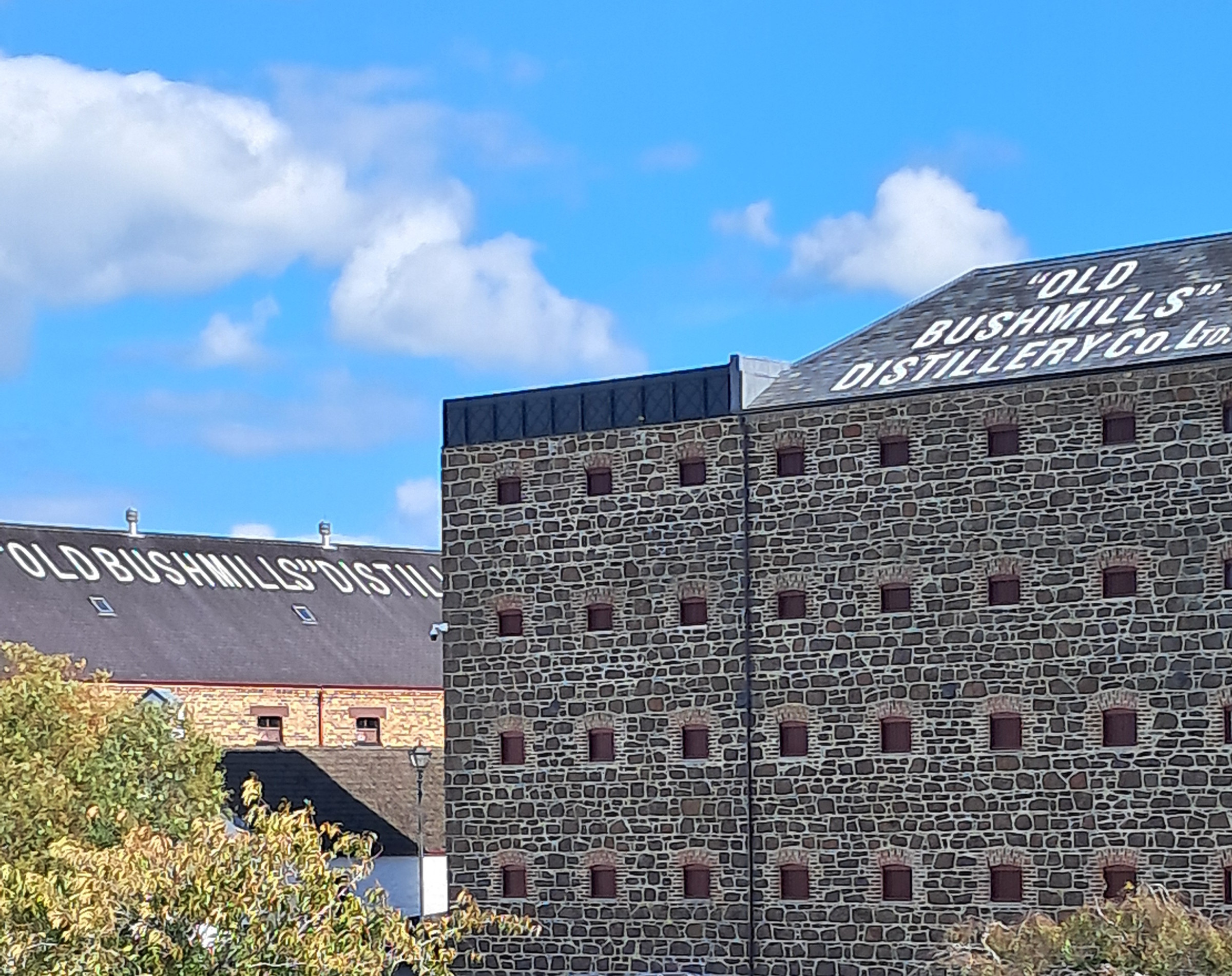 Old Bushmills Distillery exterior buildings