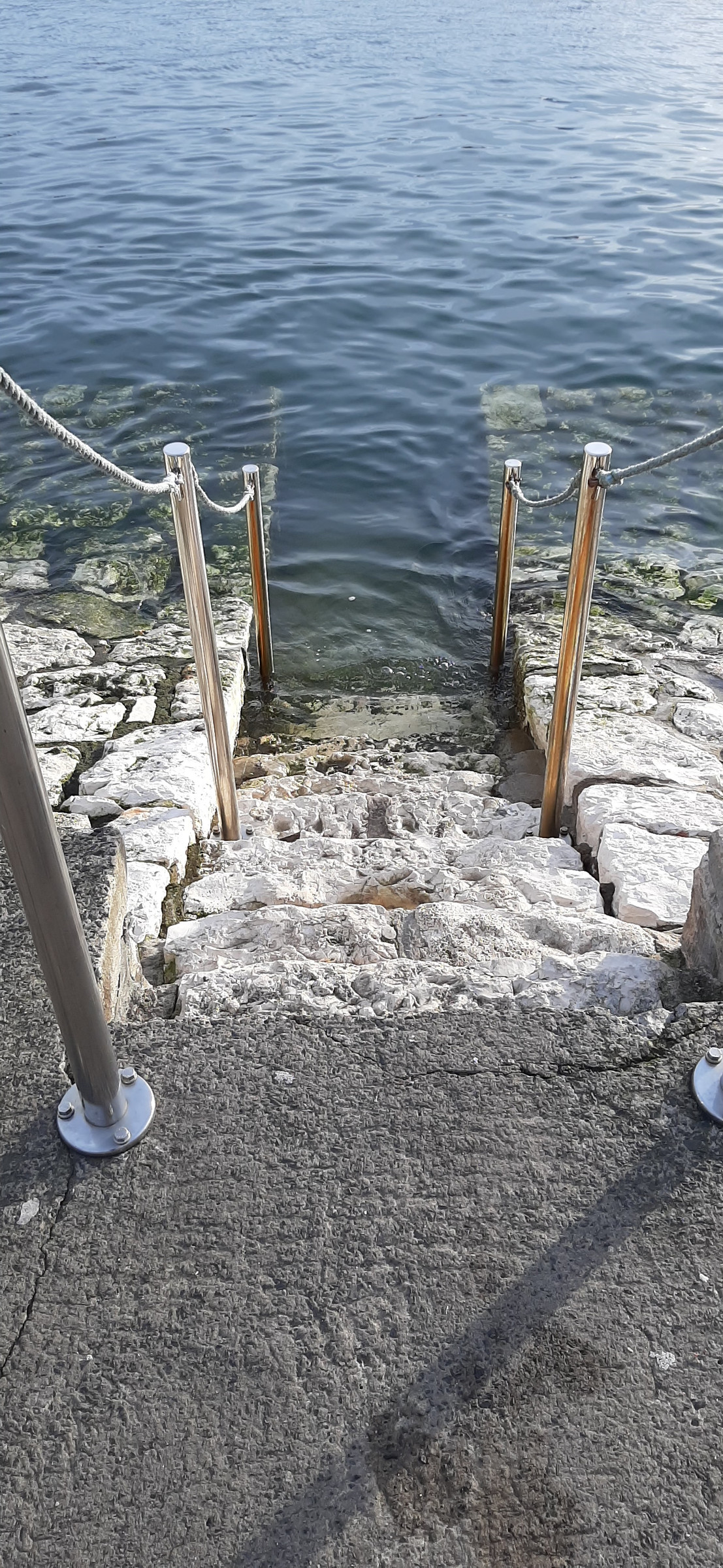 Carnlough Harbour stone steps