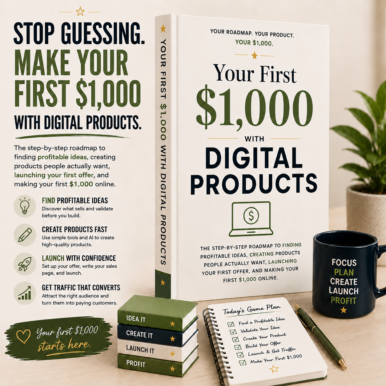 Your First $1,000 With Digital Products Guide