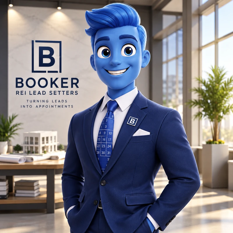 Booker, REI Lead Setters mascot and virtual follow-up guide