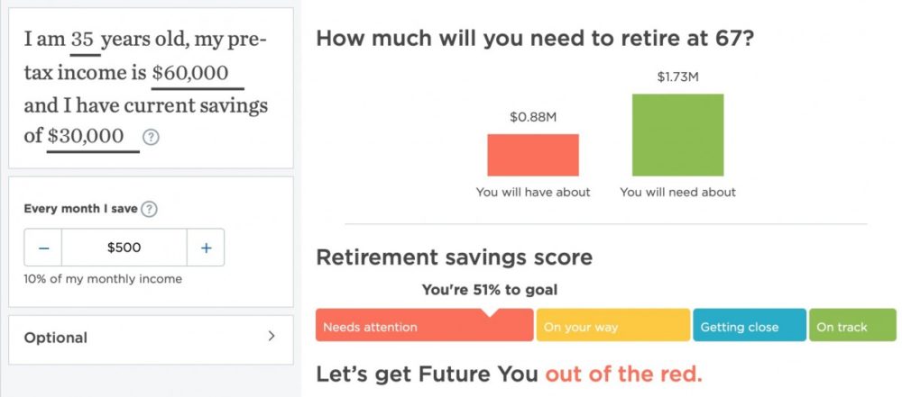 Key Features: Target retirement spending inputs, projected annual drawdown rates, inflation adjustments, and savings shortfall alerts. Key Features: Target retirement spending inputs, projected annual drawdown rates, inflation adjustments, and savings shortfall alerts.