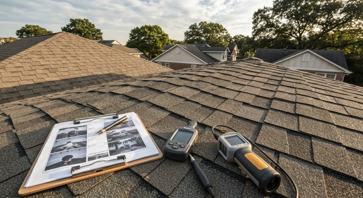 Professional roof inspection