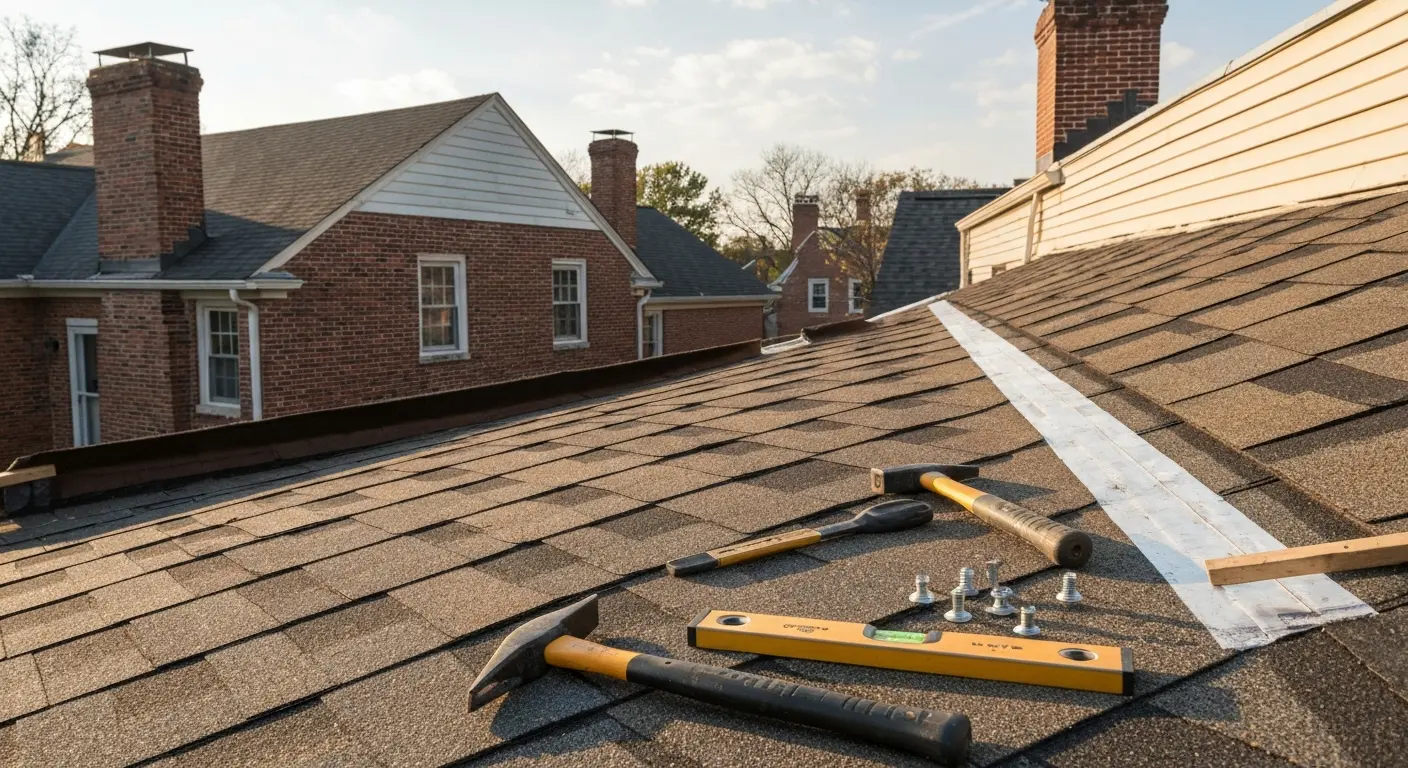Roof inspection and repair work