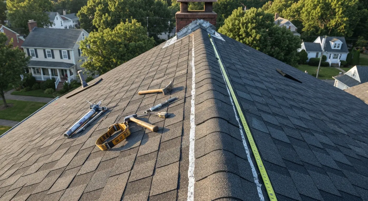 Roof repair work