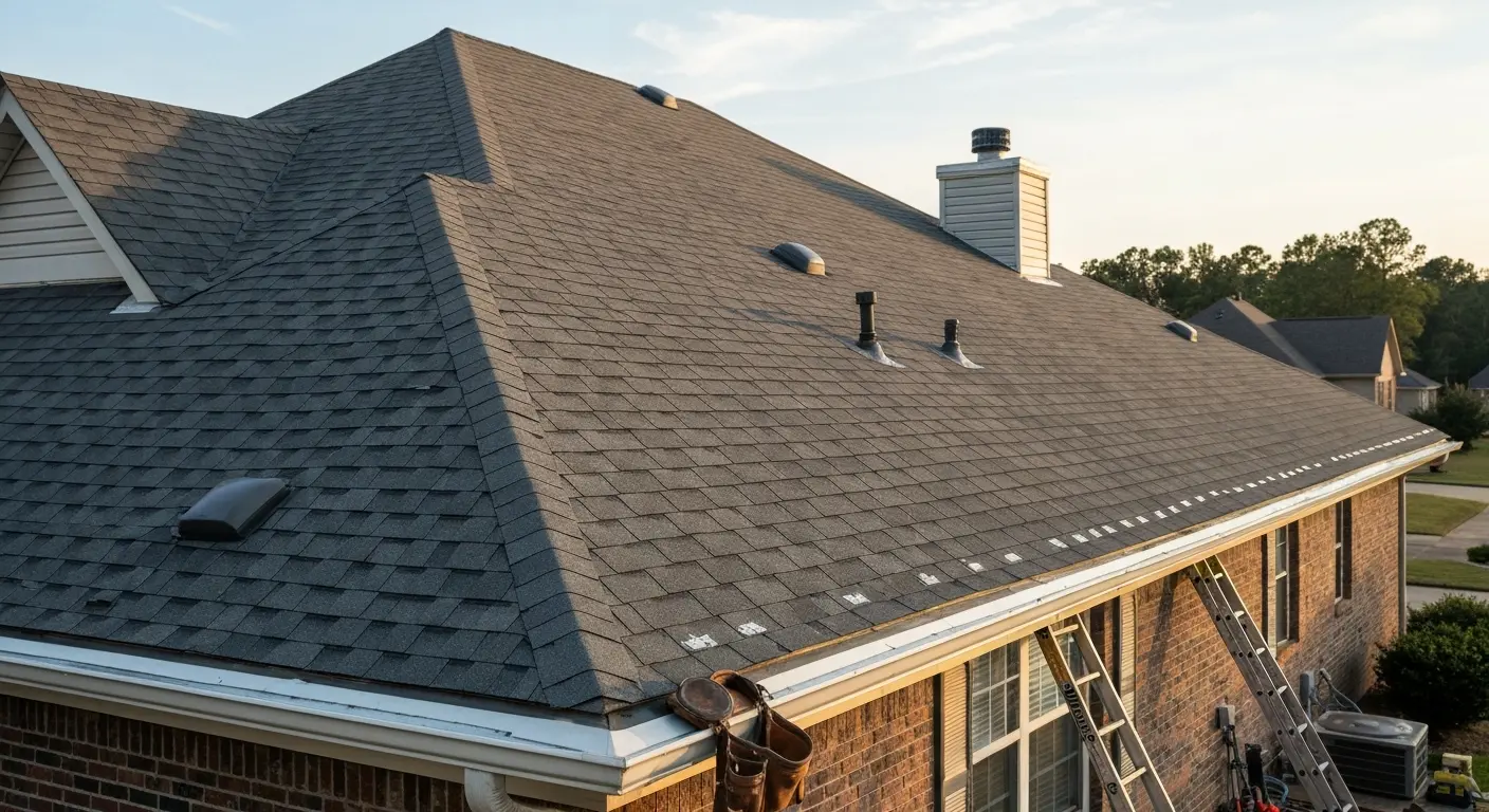 New roof installation