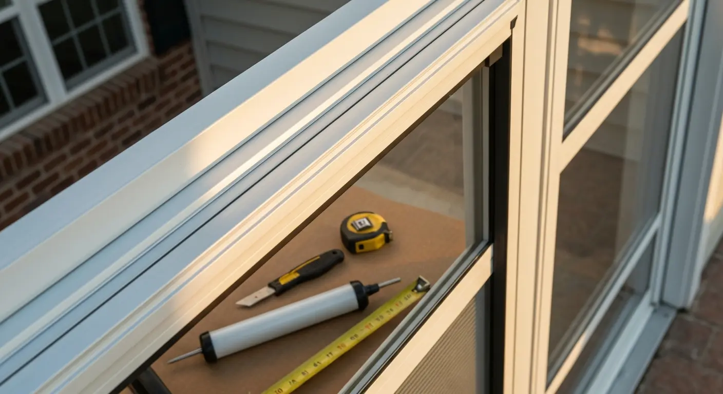 Storm door repair work