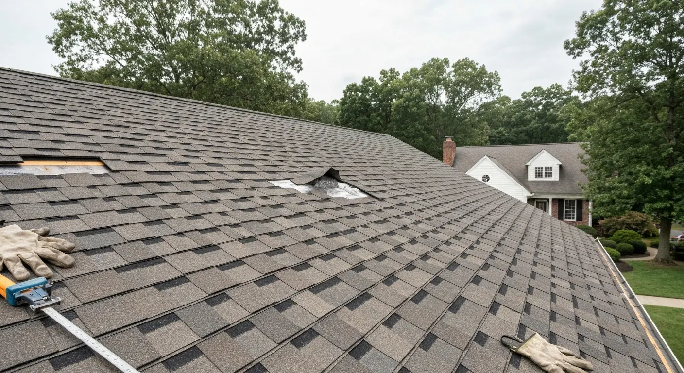 Asphalt shingle roof replacement