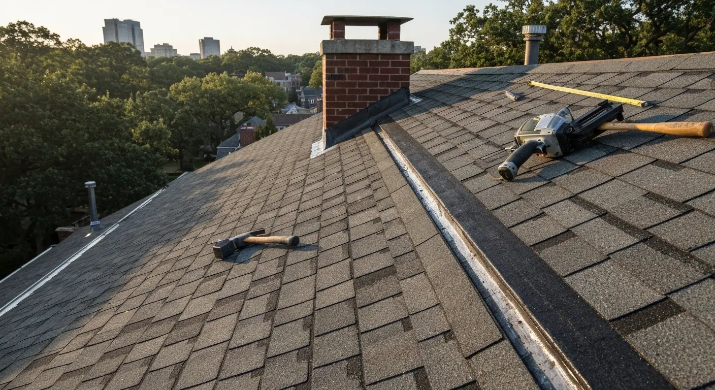 Roof repair work