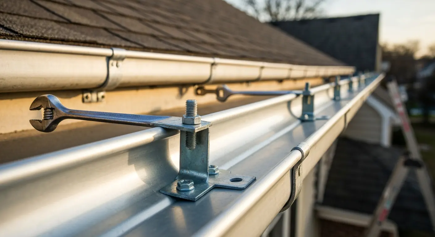 Gutter bracket repair