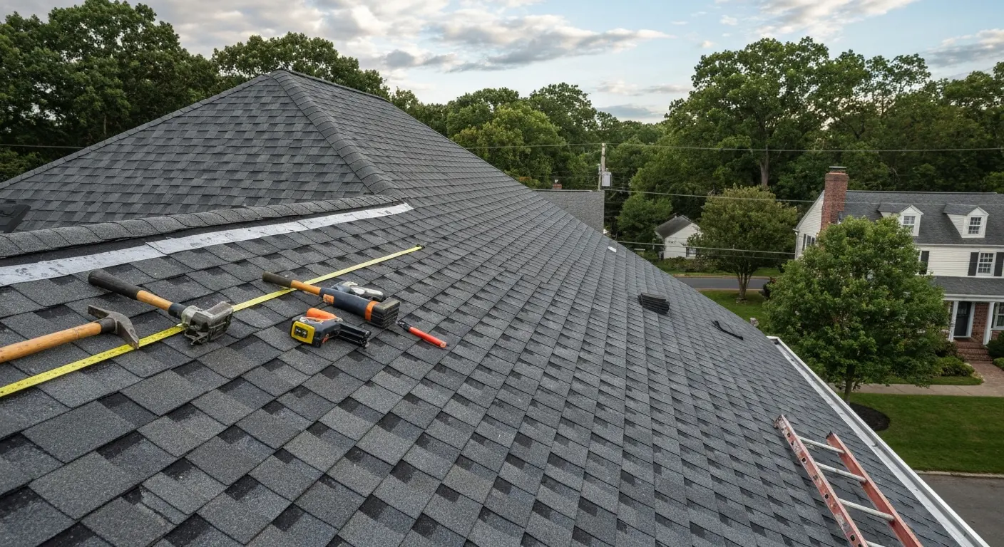 Roof replacement installation