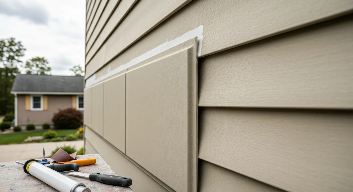 Fiber cement siding repair
