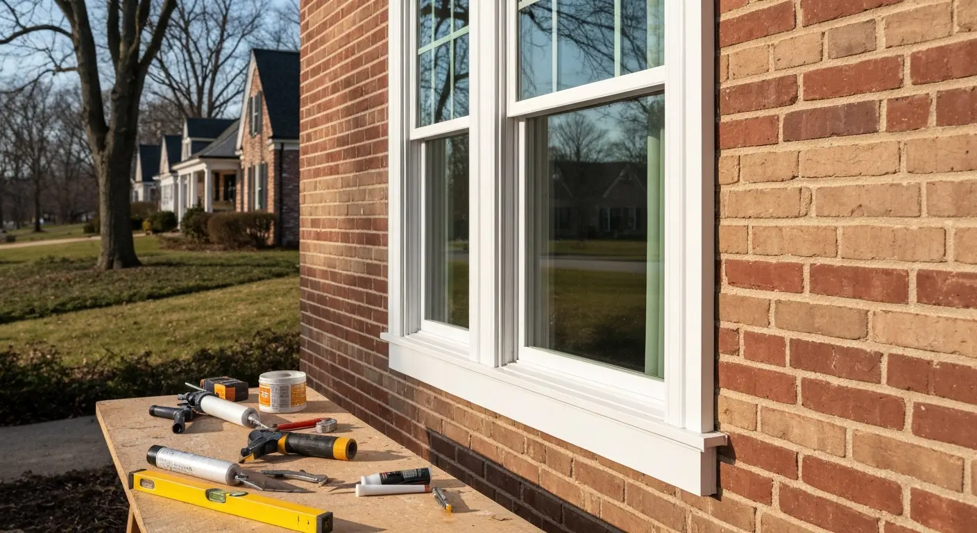Vinyl window replacement project