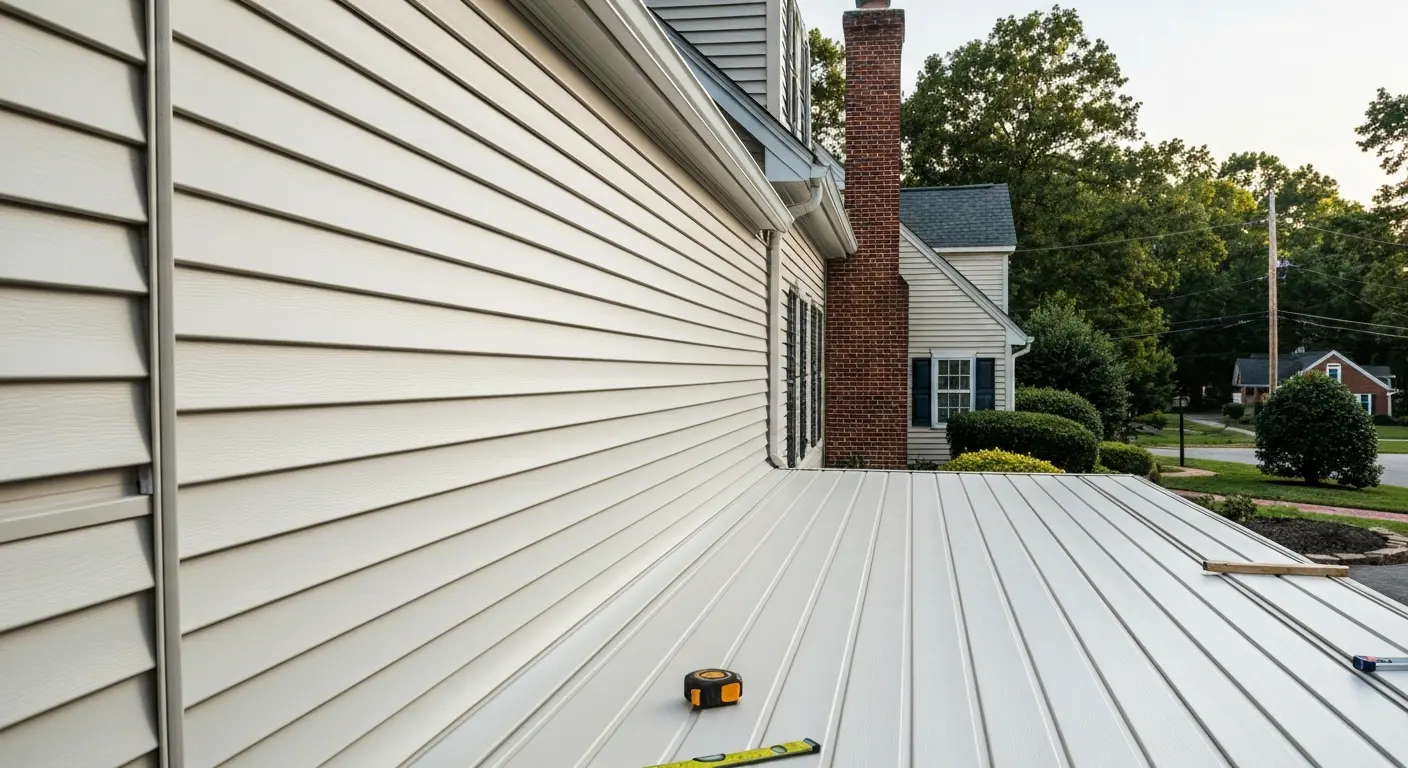 Vinyl siding installation