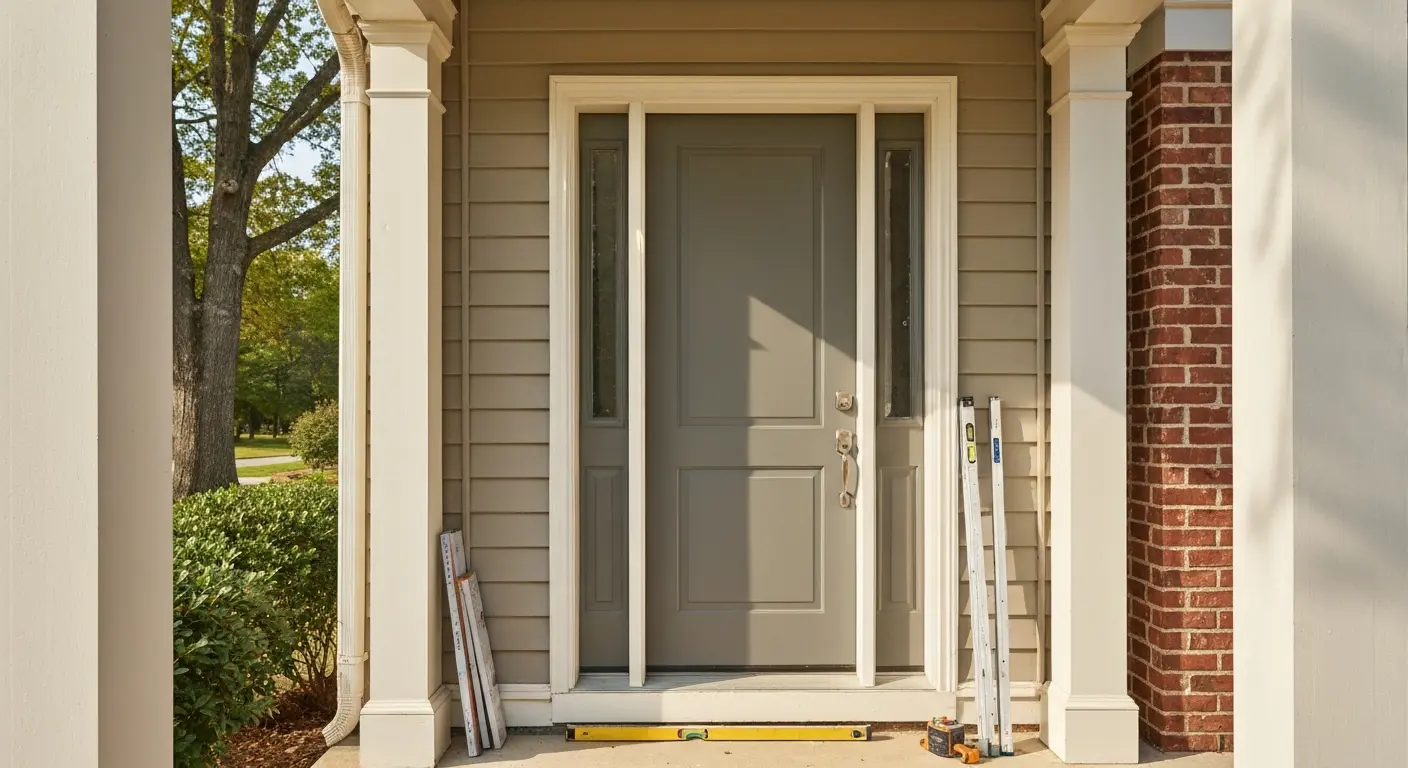 Entry door installation