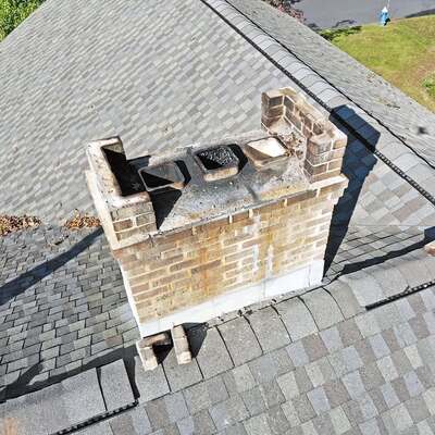 Chimney caps in Spring