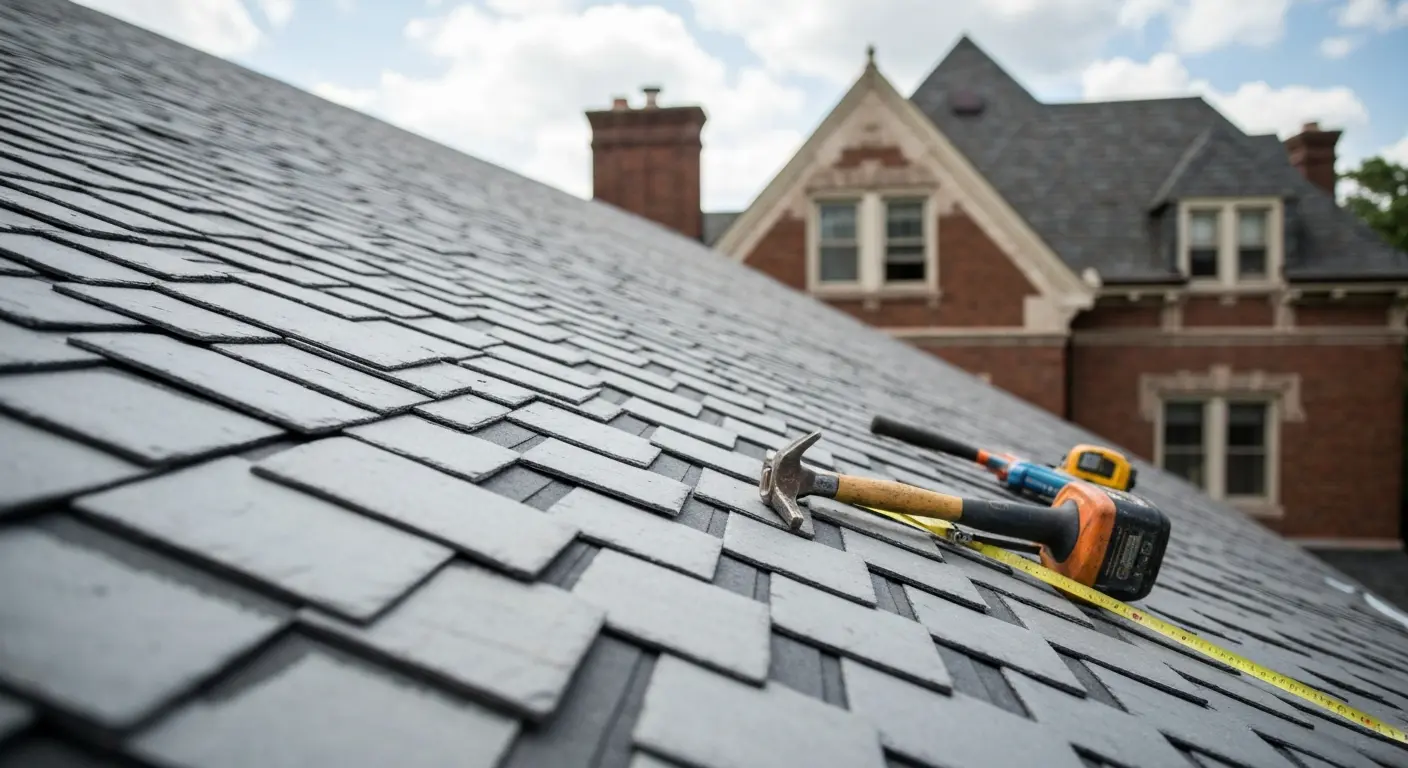 Roof repair work