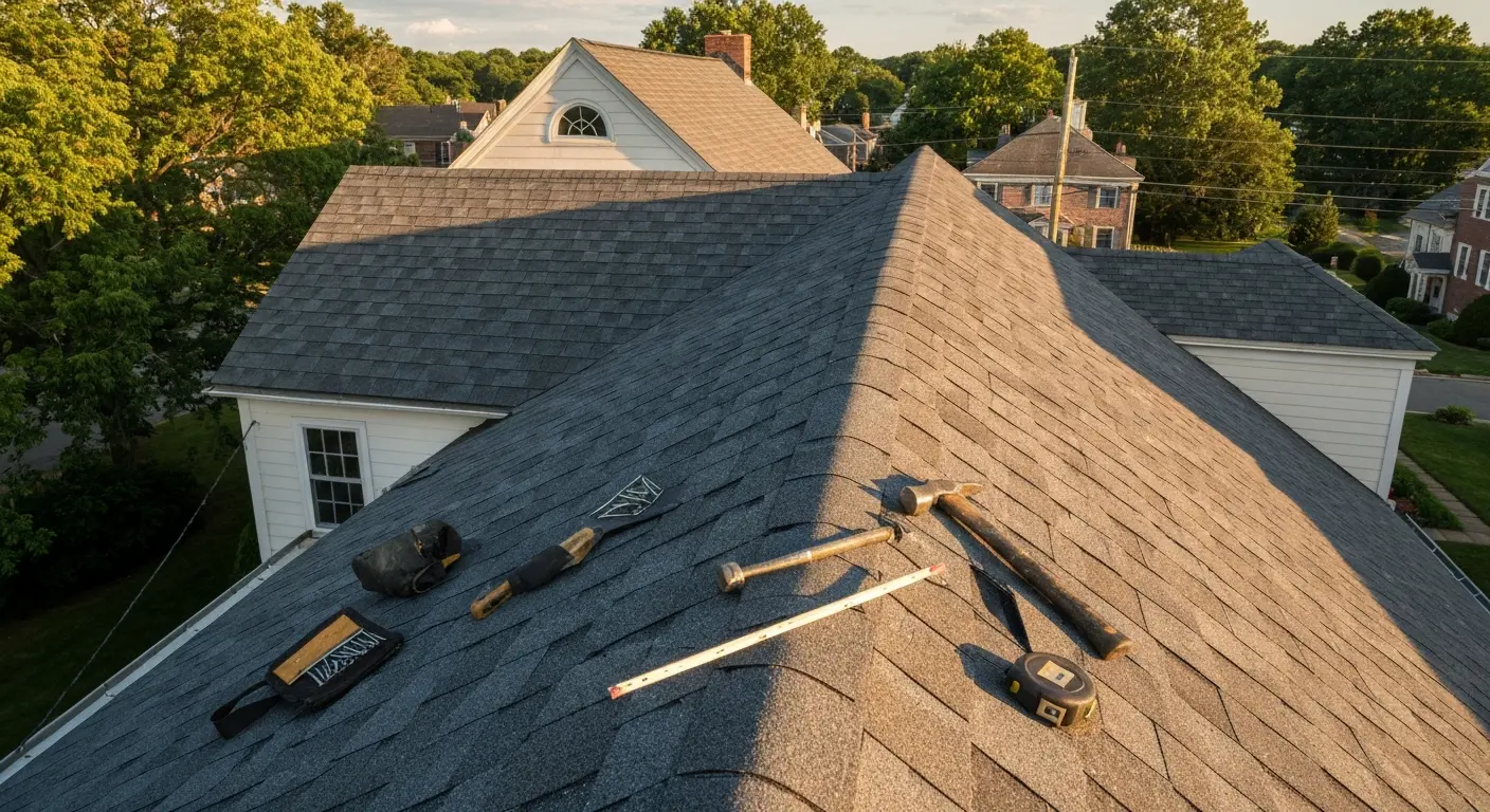 New roof installation