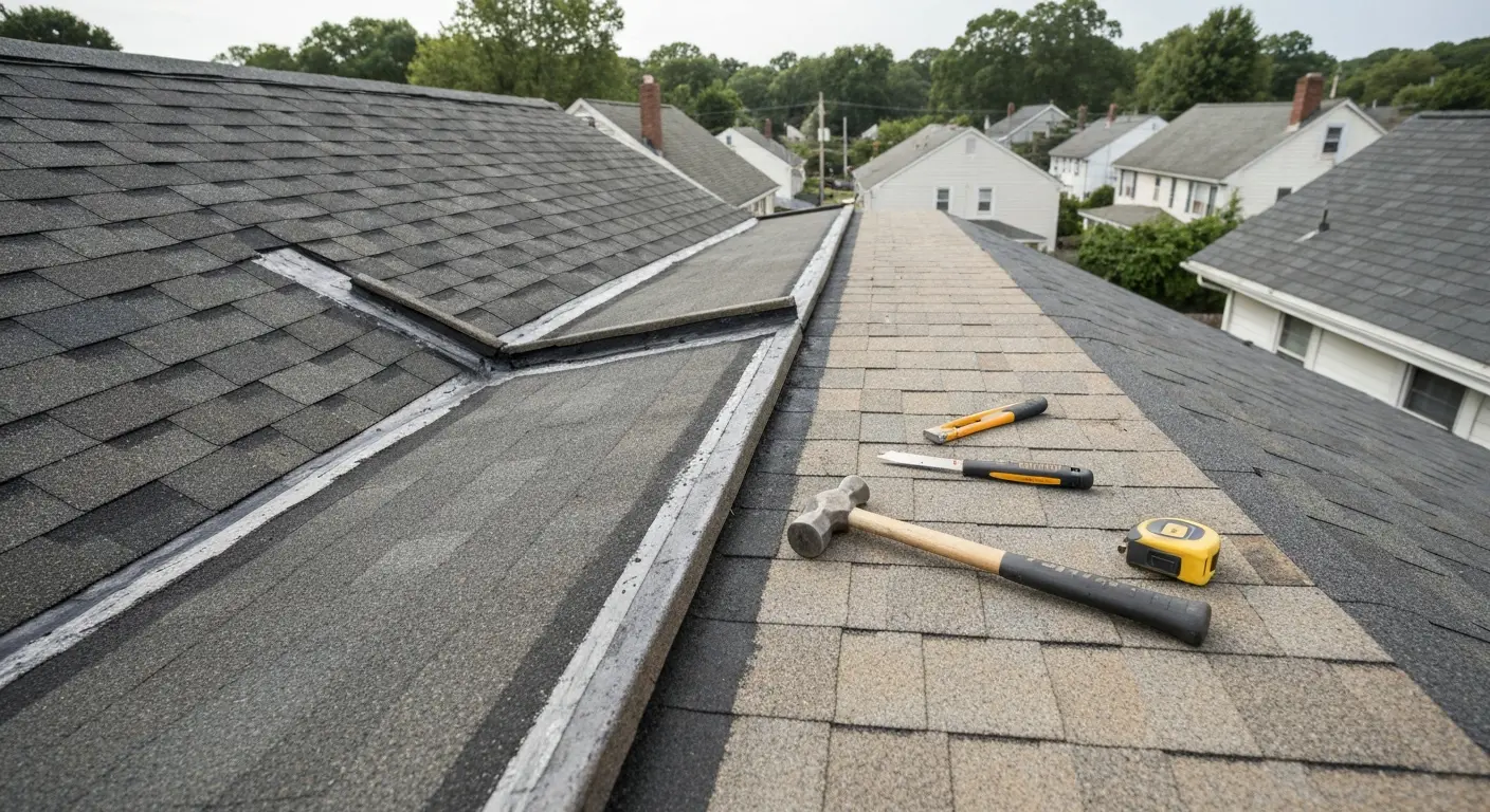 Roof repair project