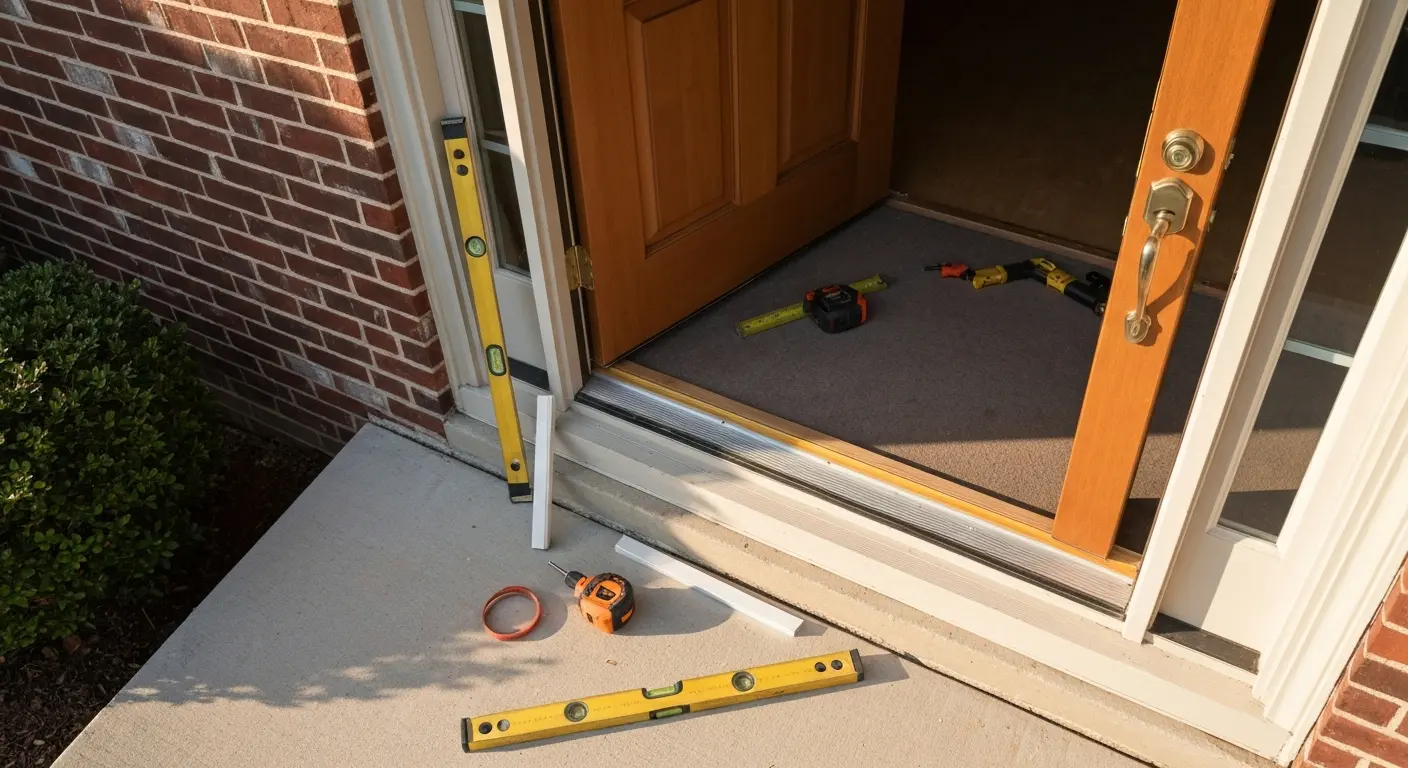 Entry door installation