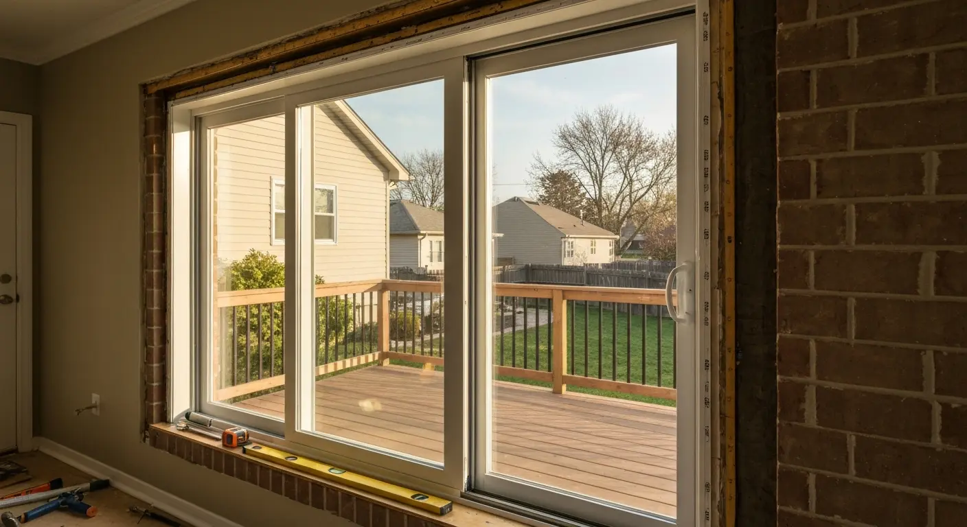 Patio door installation