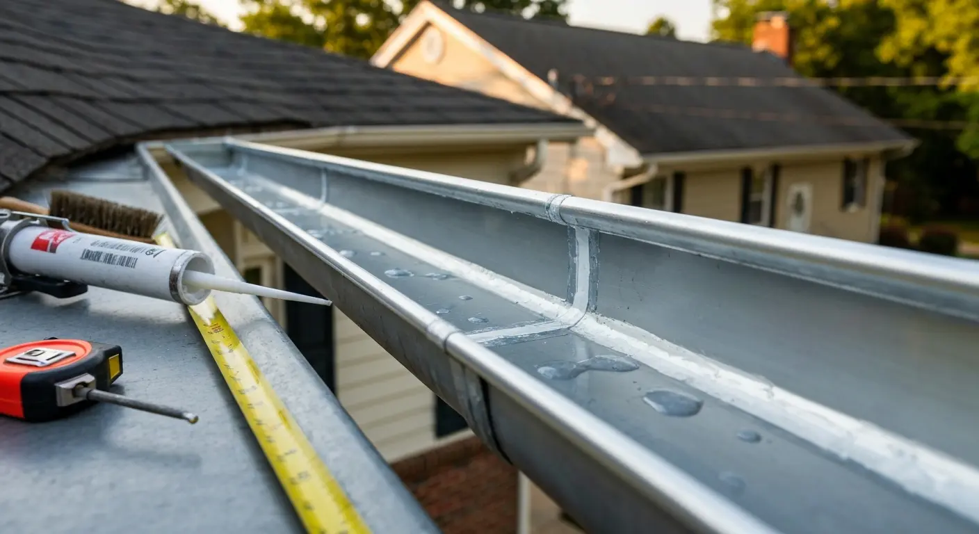 Gutter leak repair service
