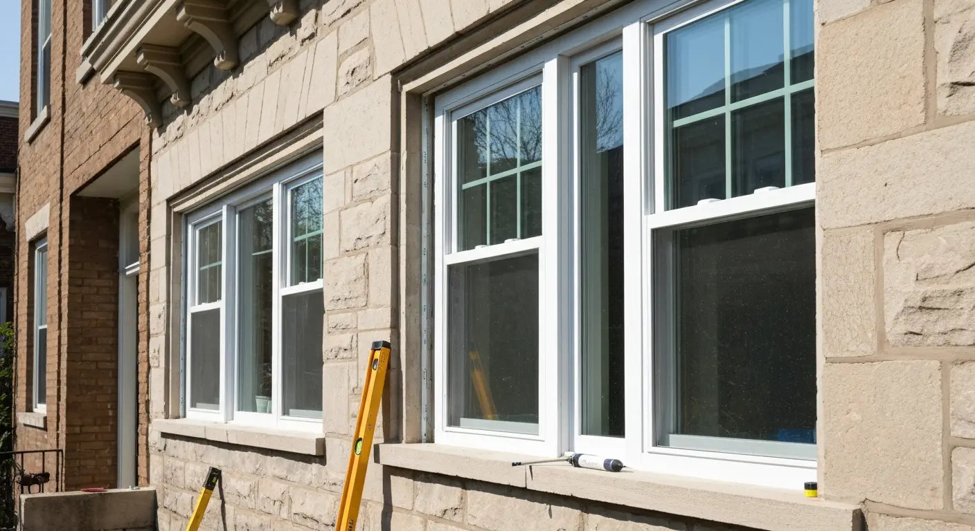 Vinyl windows installation
