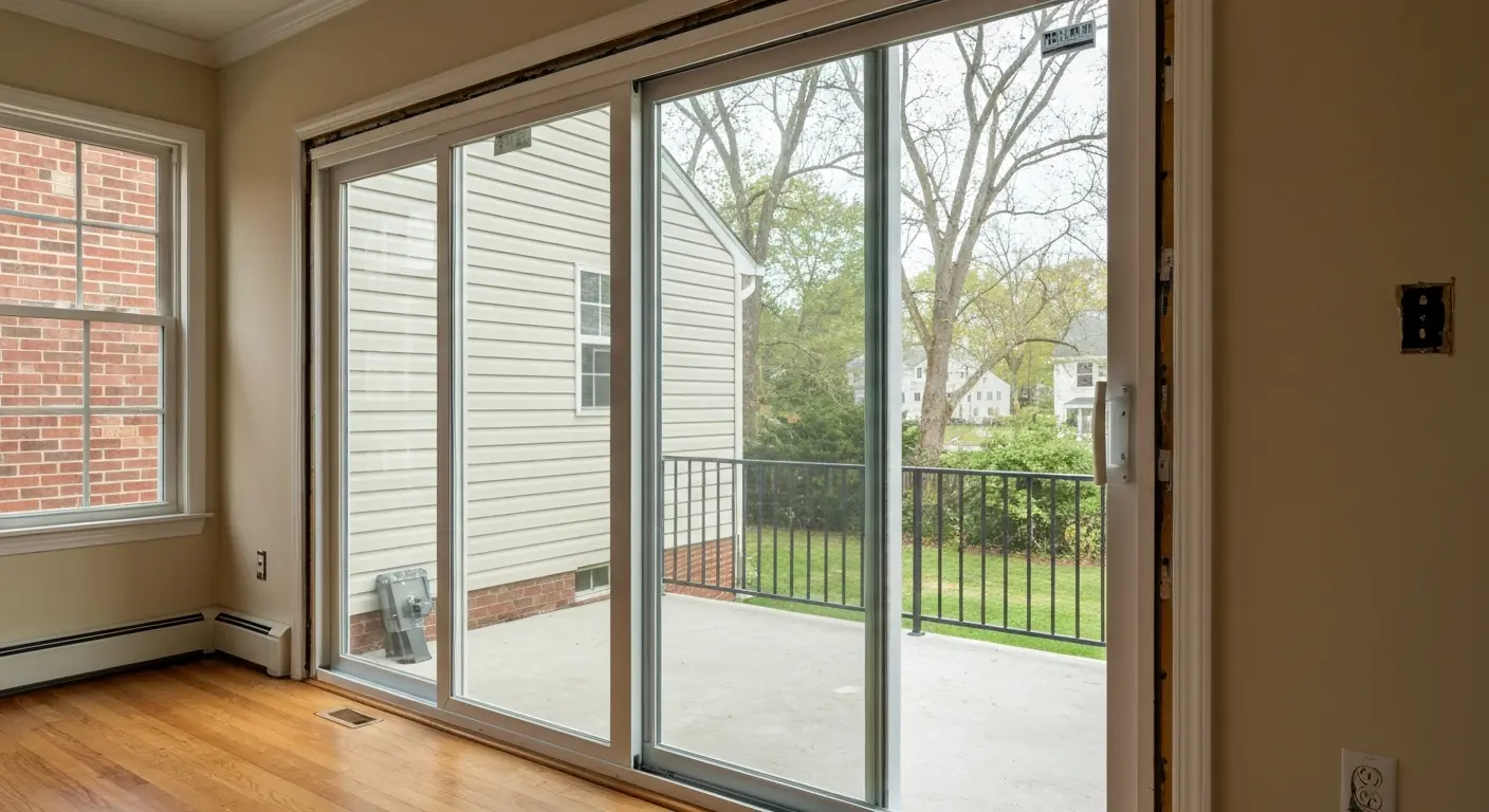 Sliding patio door installation
