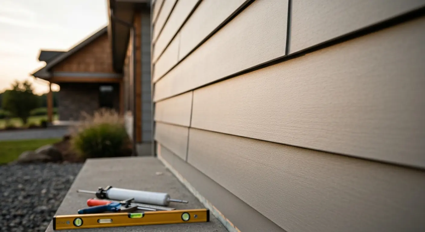 Fiber cement siding repair