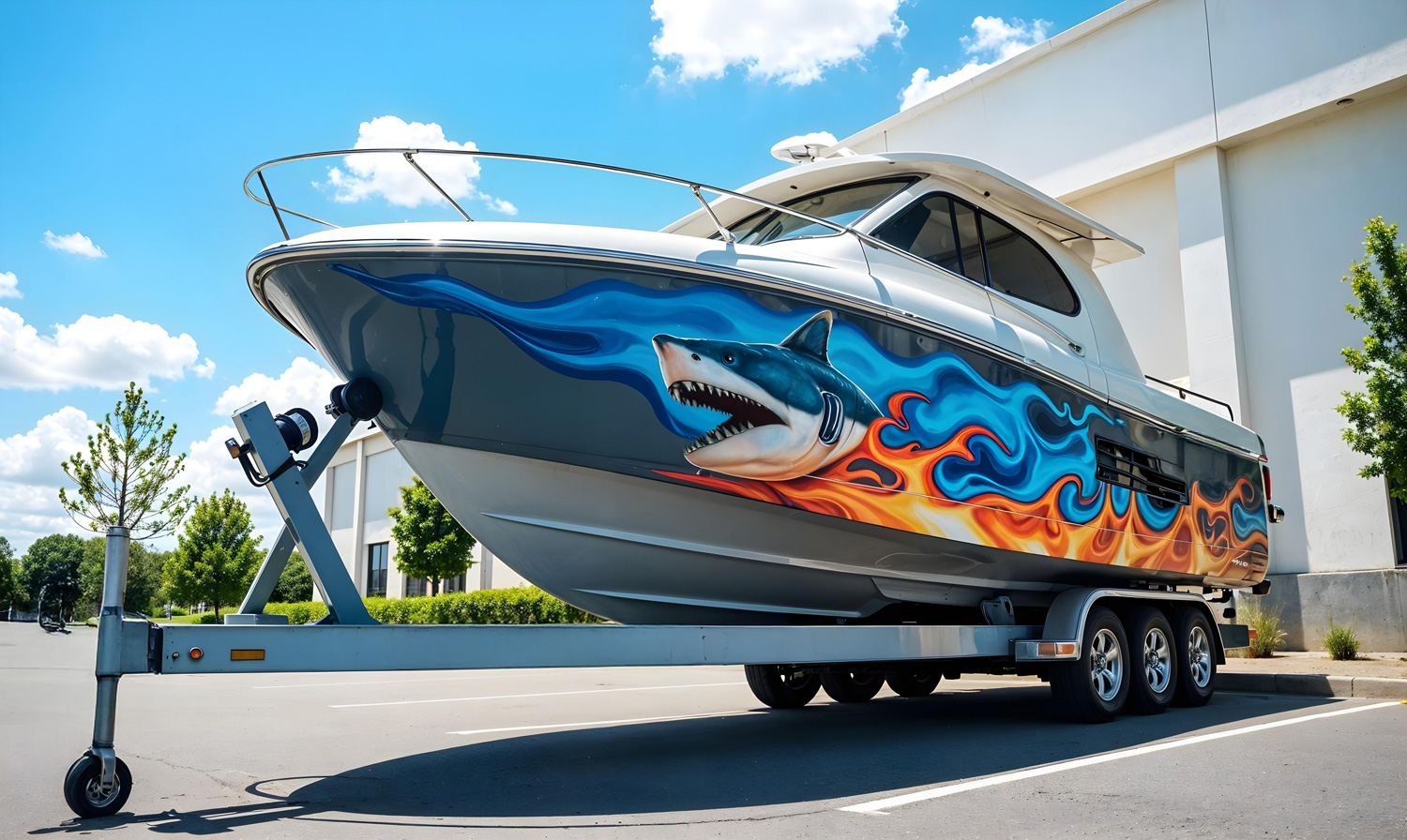 birds eye photography of boat on body of water