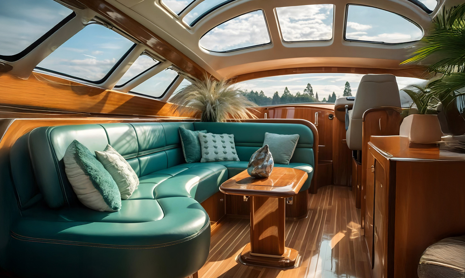 birds eye photography of boat on body of water