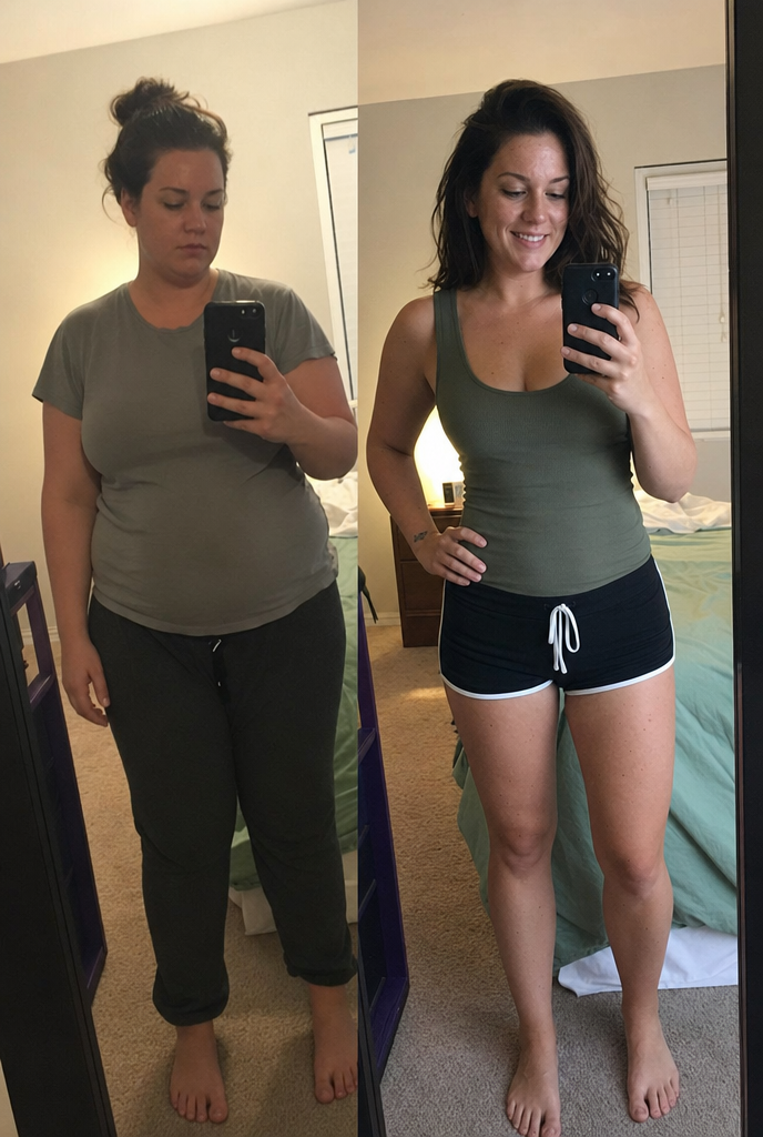Transformation avant après