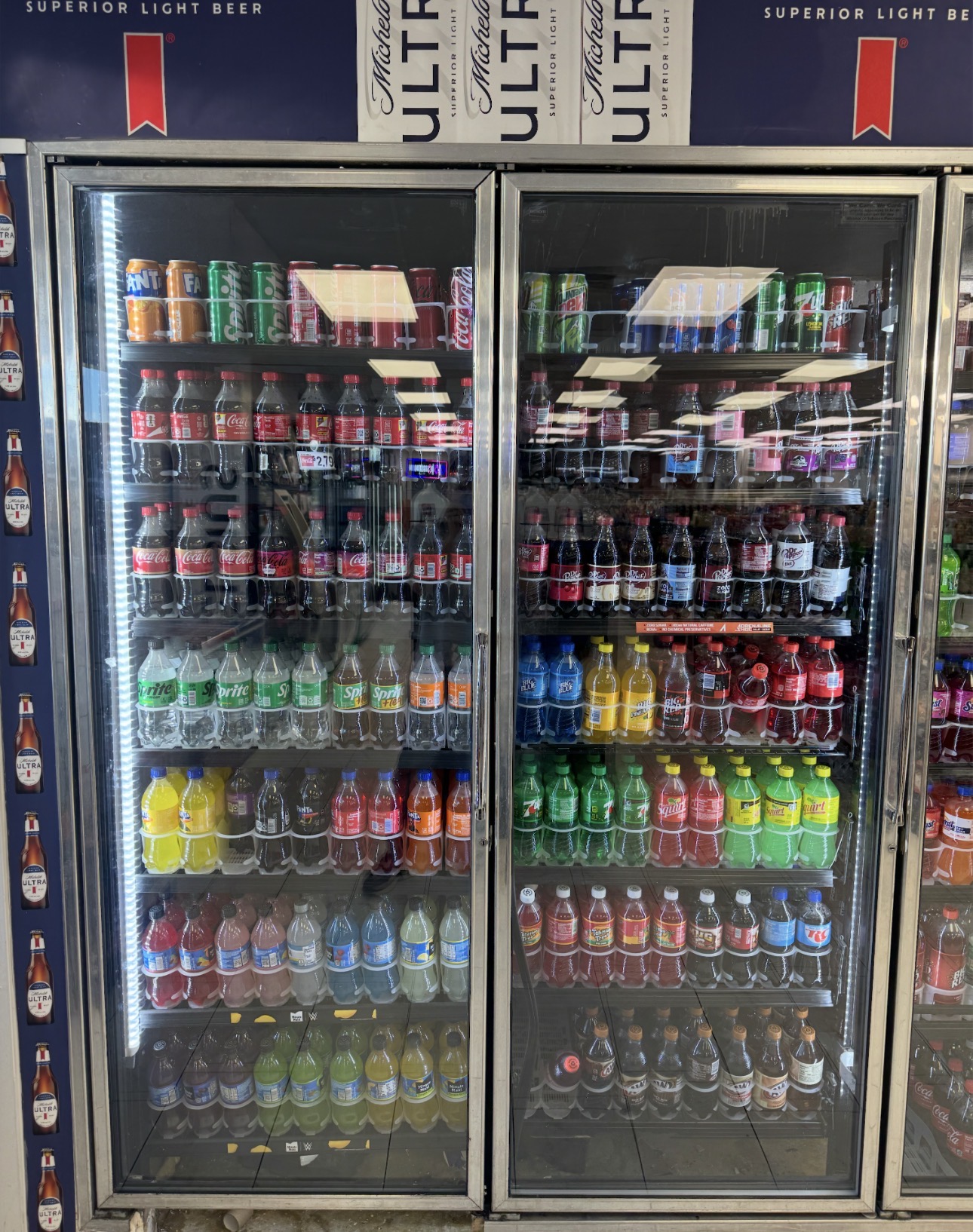 Commercial cooler and freezer glass door service by Texas Glass Republic