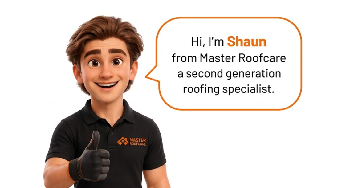 Hi, I'm Shaun from Master Roofcare a second generation roofing specialist