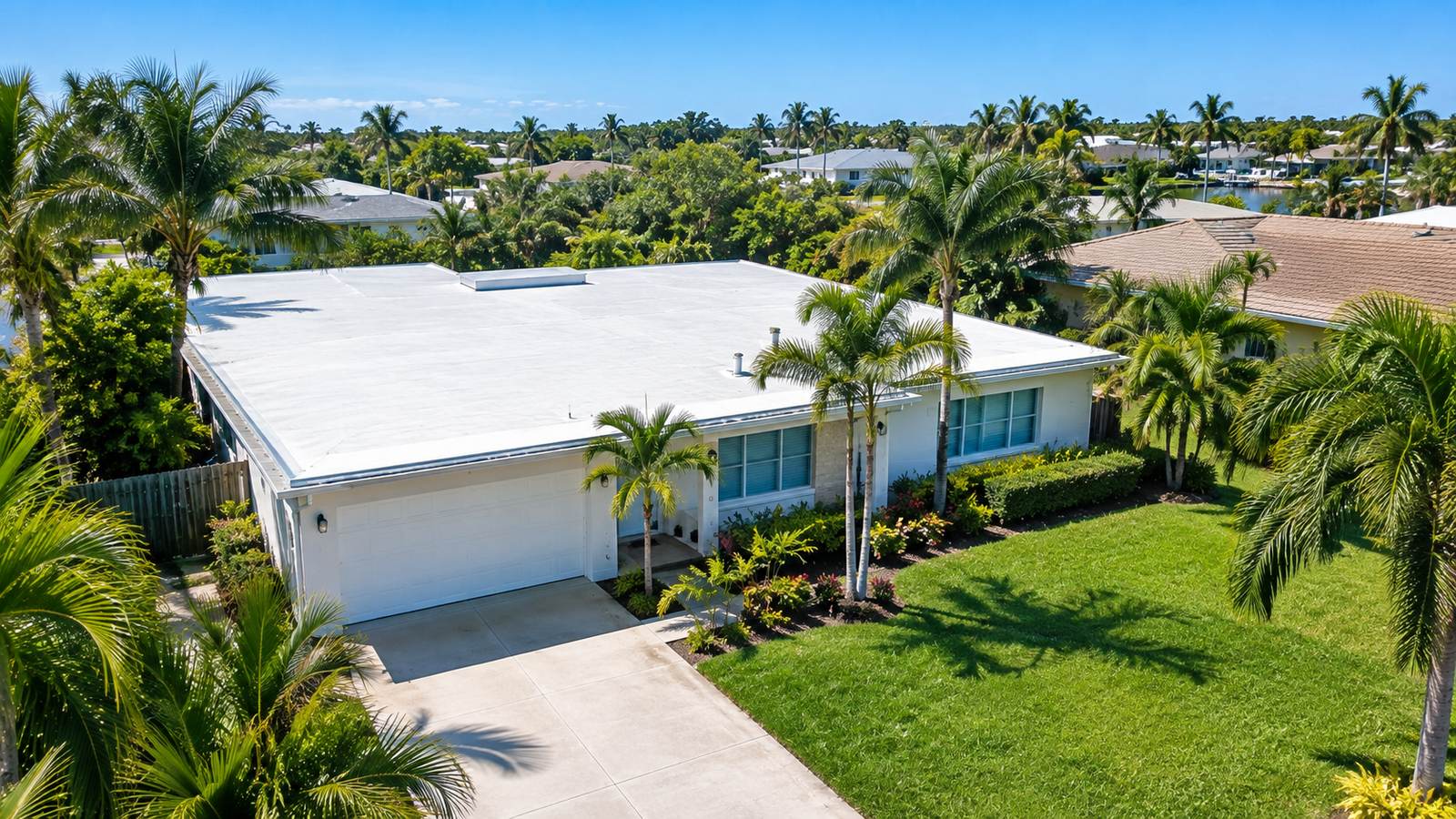 Residential flat roof