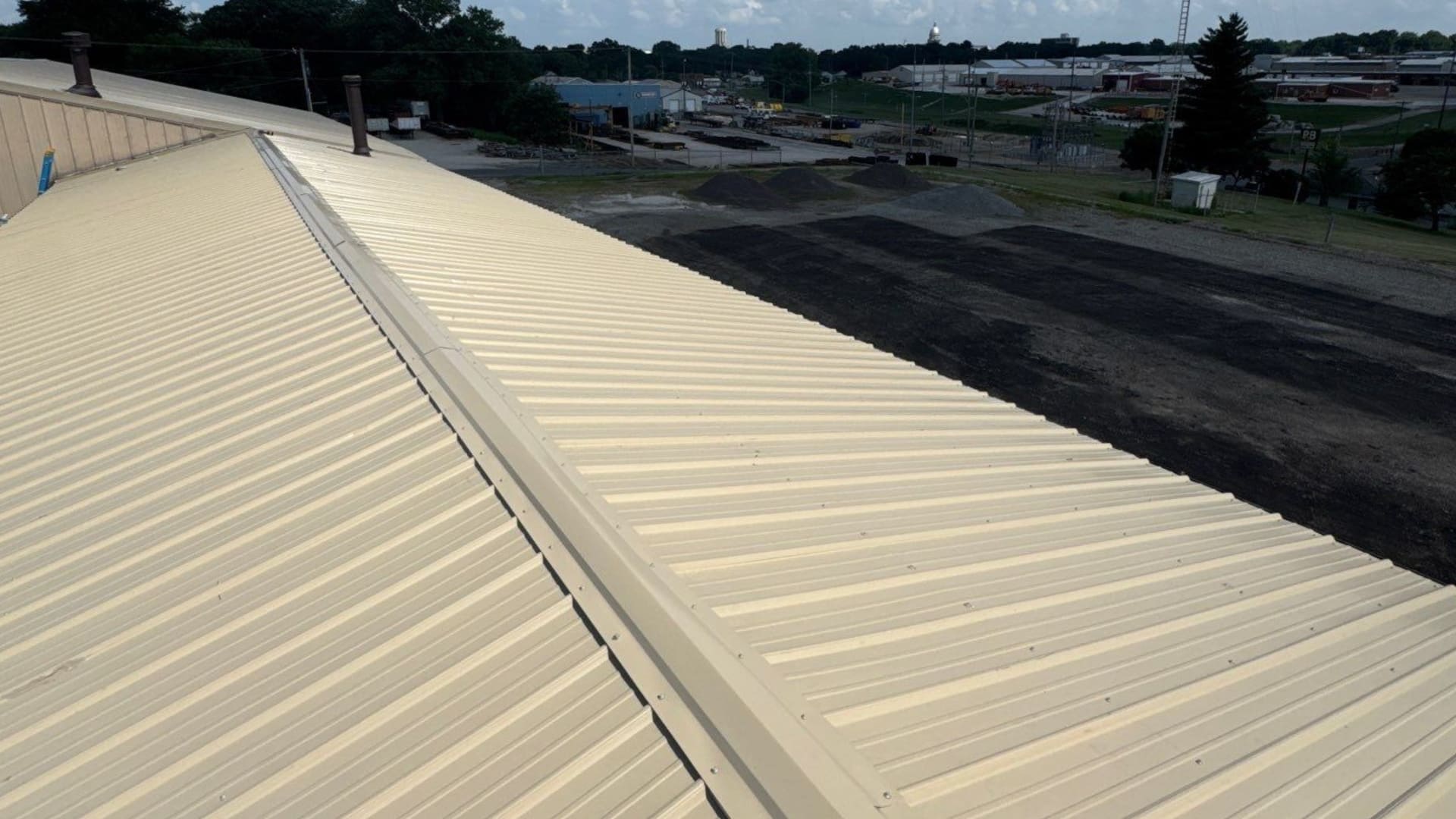 Commercial roofing service by Acosta-Angeli Roofing in Central Illinois