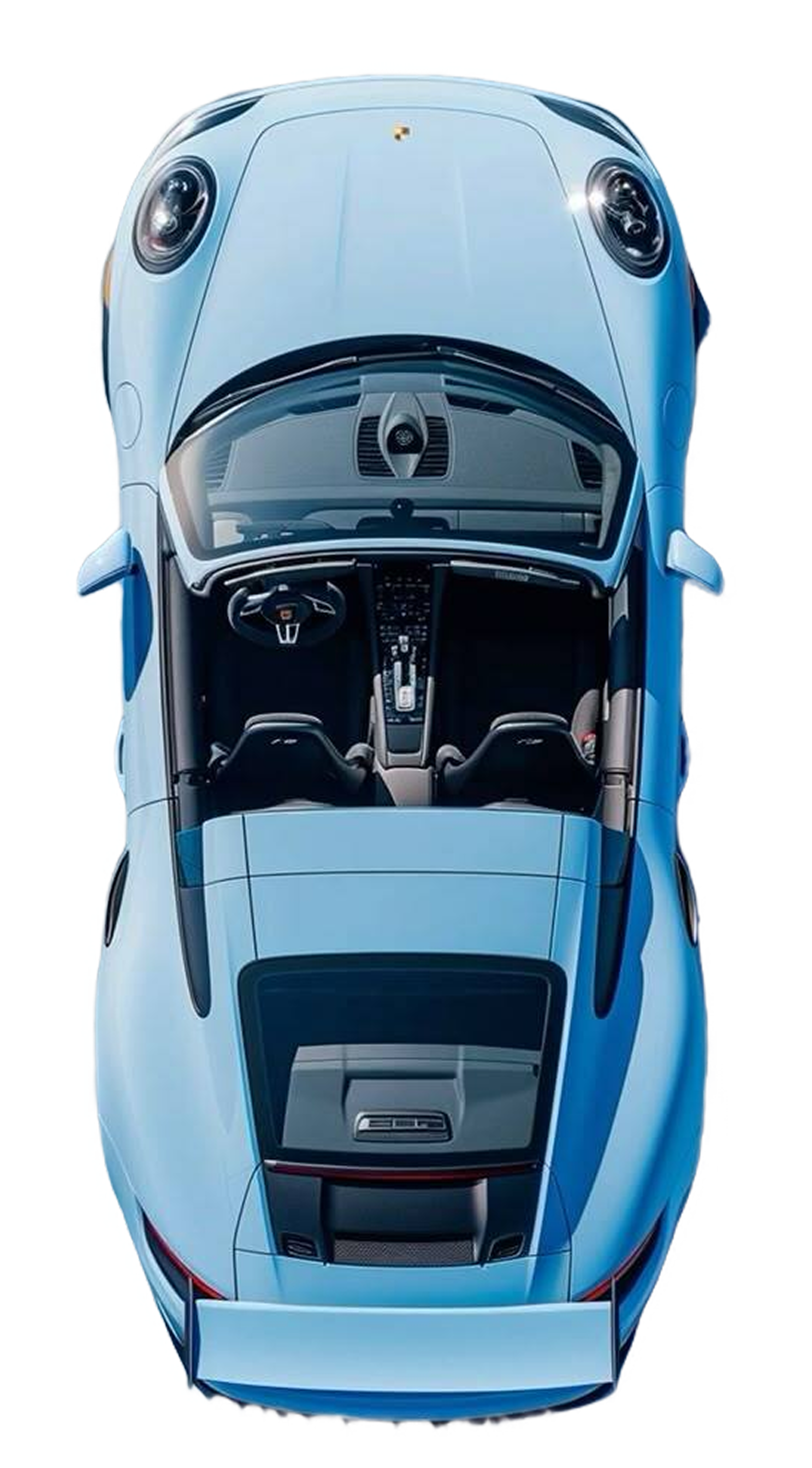 Light Blue Porsche
