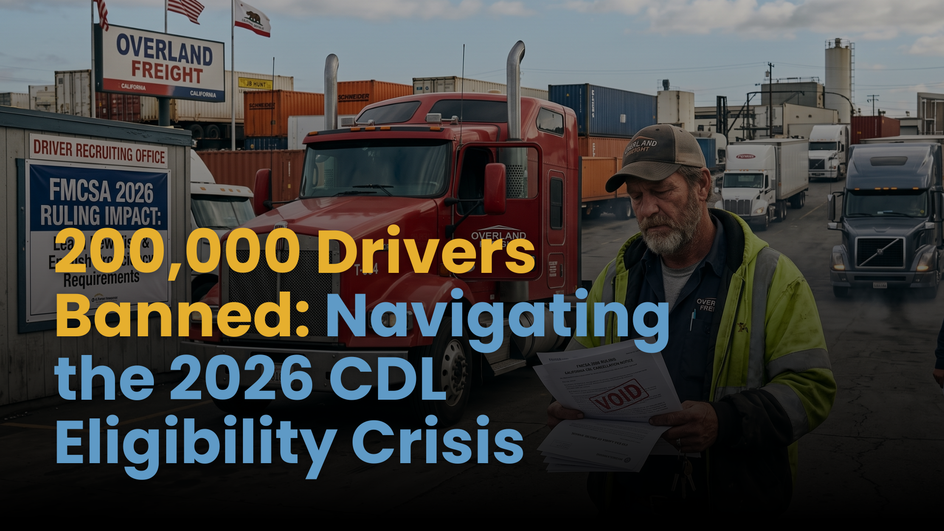 200,000 Drivers Banned: Navigating the 2026 CDL Eligibility Crisis