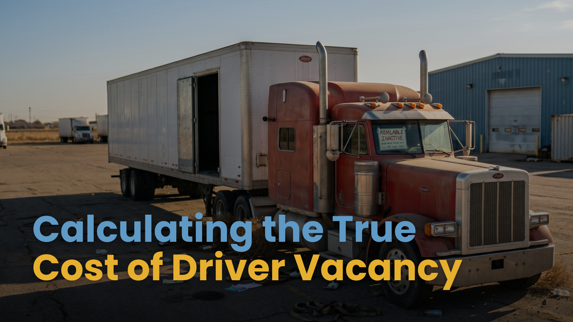 The $20,000 Empty Seat: Calculating the True Cost of Driver Vacancy