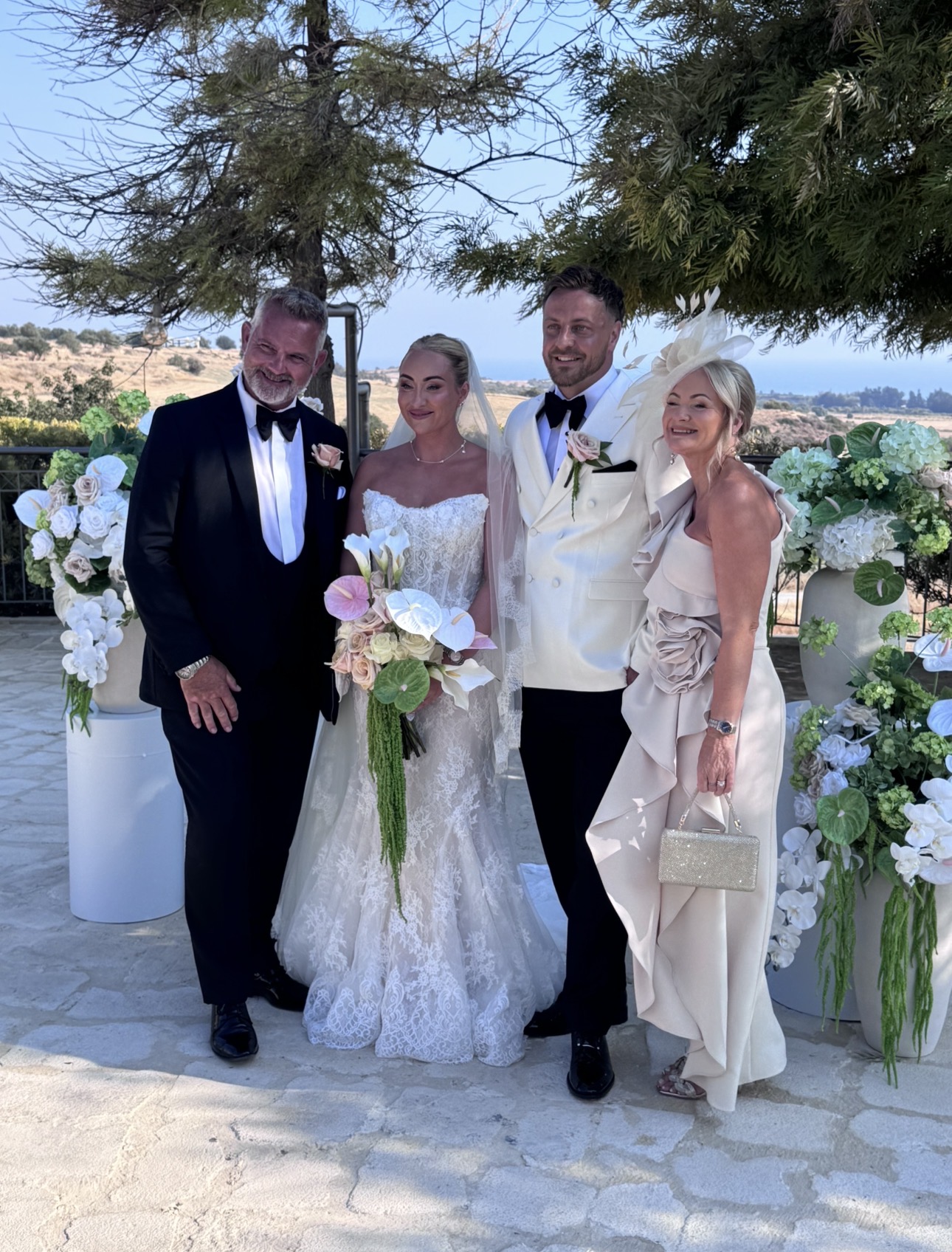 Mother of the bride on the wedding day