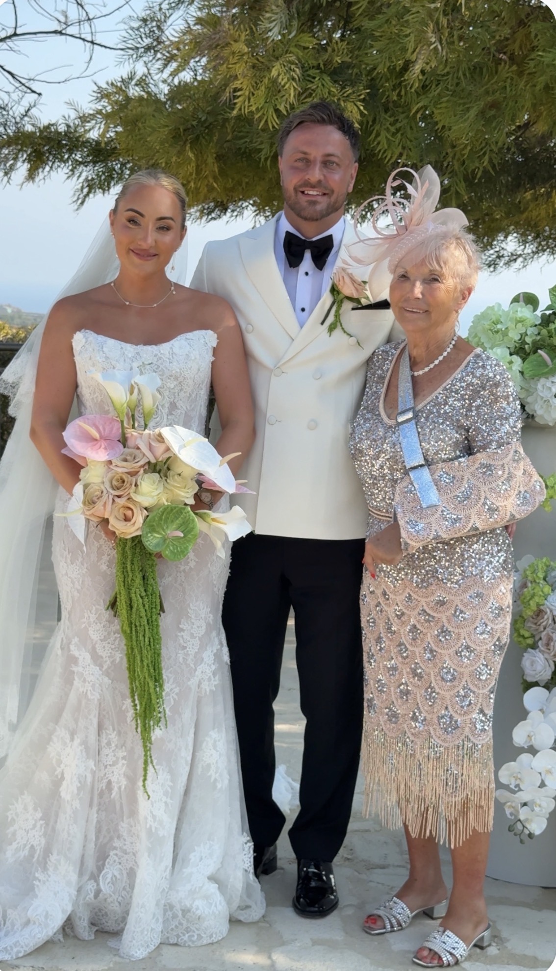 Mother of the bride on the wedding day