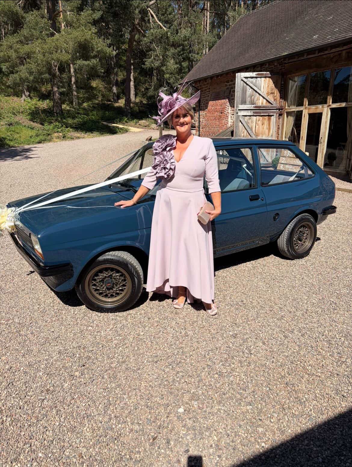 Mother of the bride on the wedding day