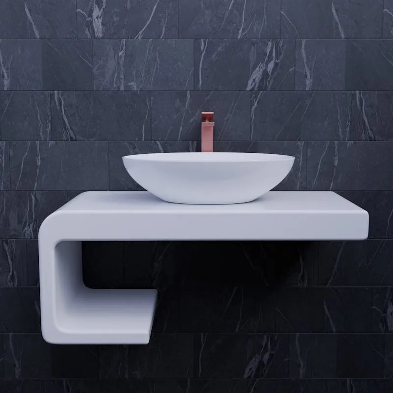 Vanity and sink plumbing