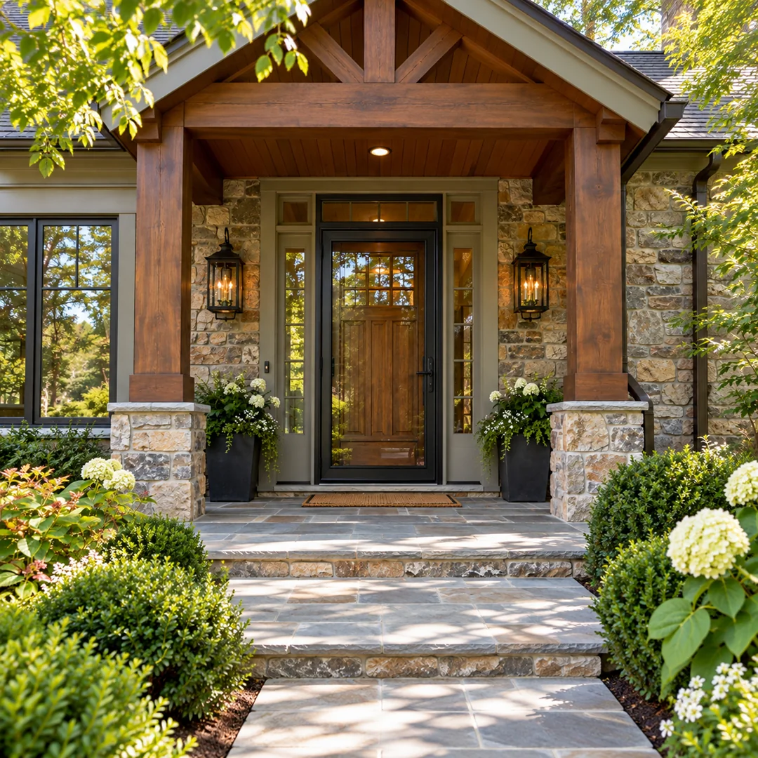 Illustrative storm doors